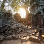 Angkor Wat - exploring the famous Ta Phrom temple, Kambodža