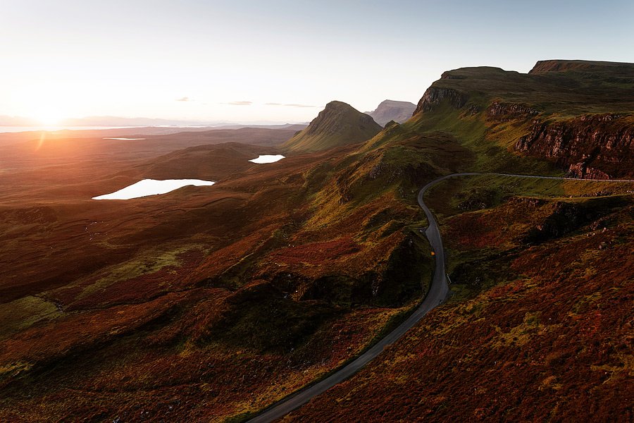 Otok Skye – sončni vzhod na obronkih Quiraing-a