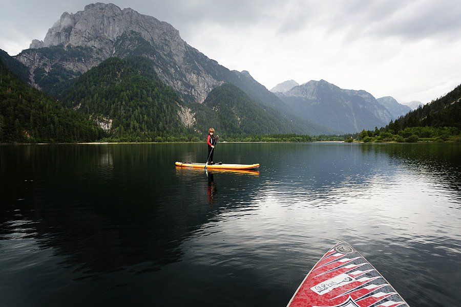 Z likalno desko – alias SUPom na Rabeljsko jezero