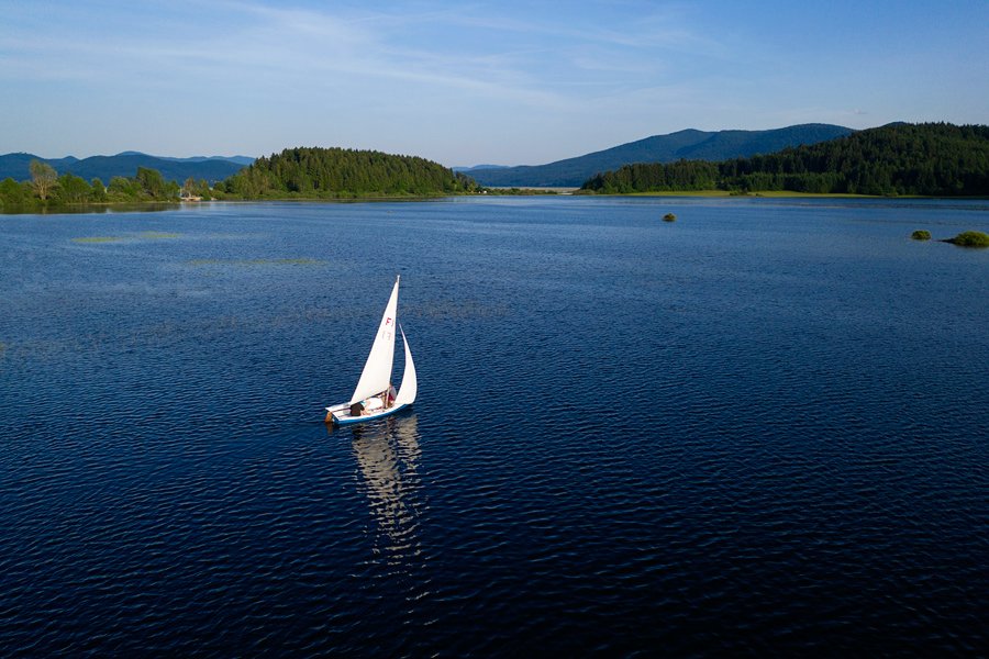 S SUP-om na Cerkniško jezero