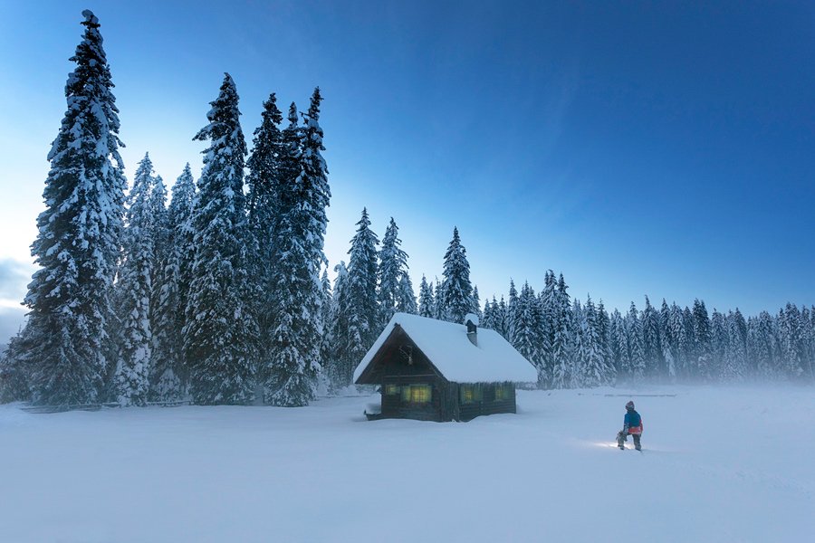 Pravljično zasnežena Pokljuka