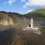 Praia de Almoxarife in Ponta dos Capelinhos - Faial, Azori