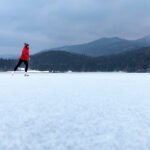 Zamrznjeno Cerkniško jezero in drsanje v naravi