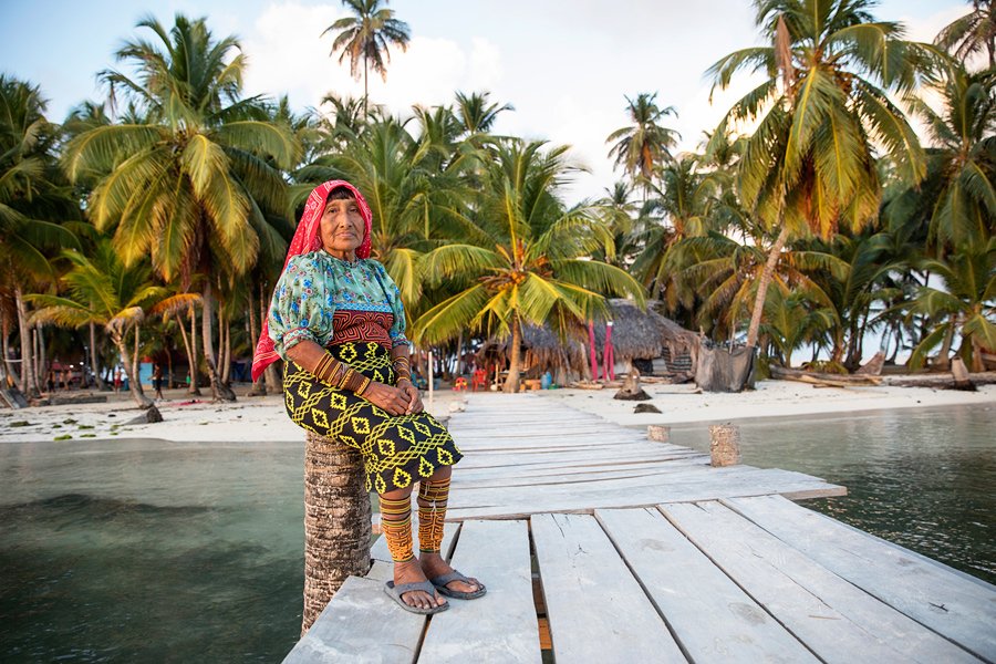 Kuna (Guna) indijanci otočja San Blas, Panama