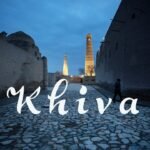 Ko guncaš afne v mestu Khiva, Uzbekistan