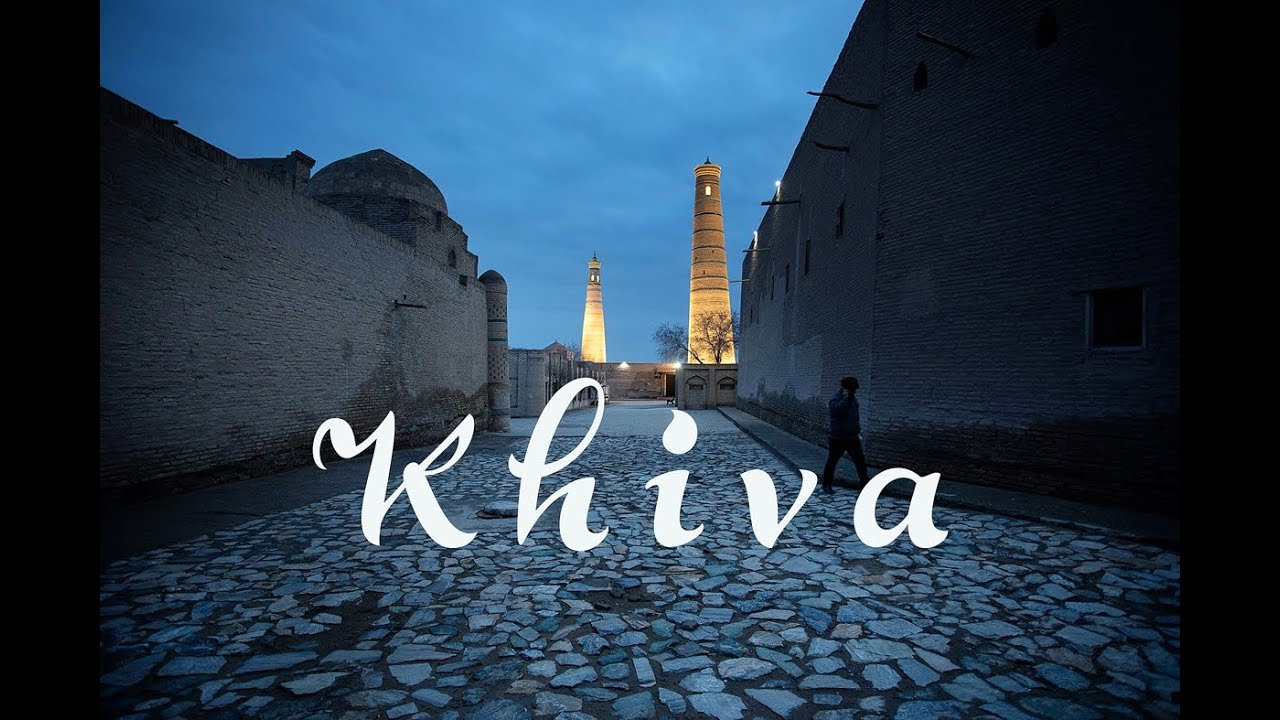 Ko guncaš afne v mestu Khiva, Uzbekistan