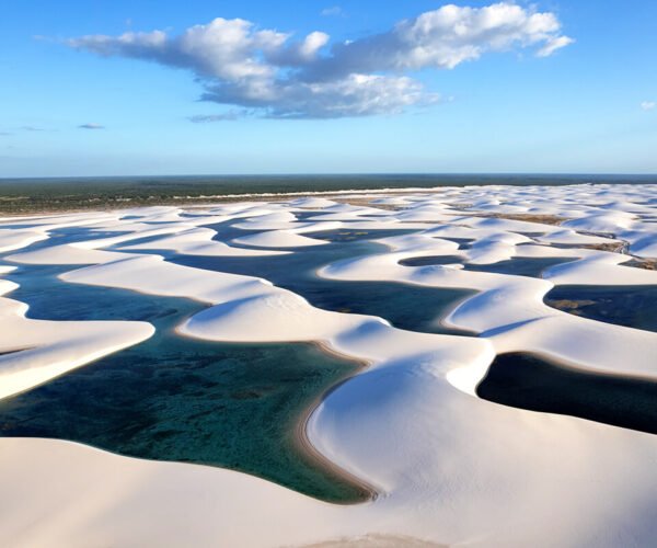 Bosi skozi raj: Treking Lençóis Maranhenses, Brazilija